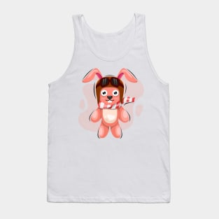 cute rabbit mascot Tank Top